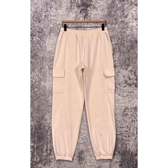 Vuori Pants Small Womens Boyfriend Cargo Sweatpant Off White DreamKnit Jogger - Picture 1 of 6